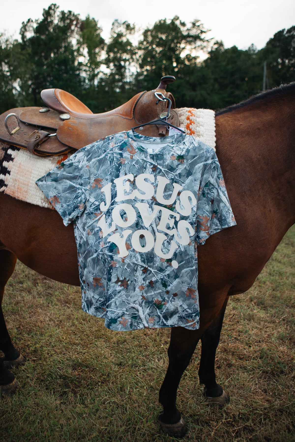 JESUS LOVES YOU CAMO TSHIRT