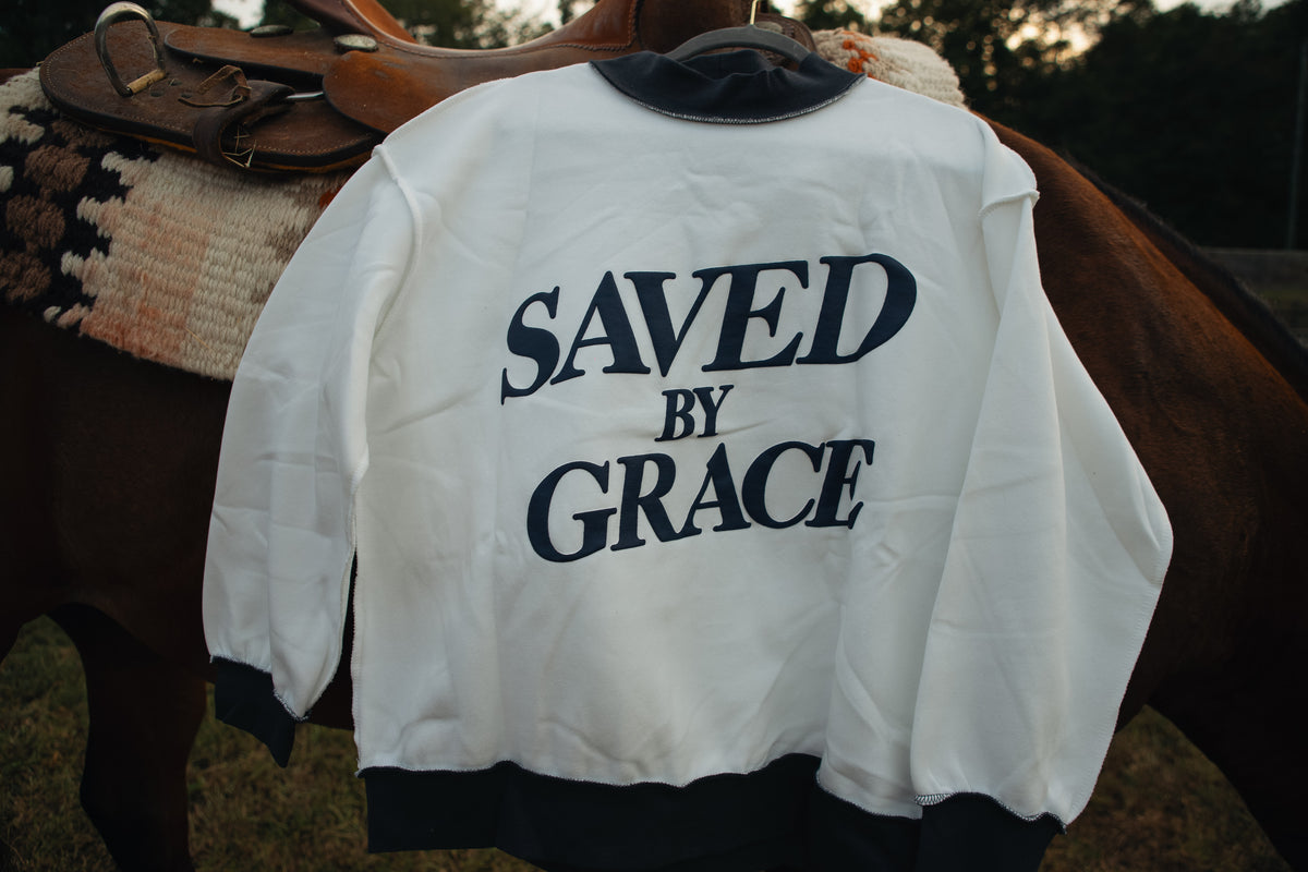 SAVED BY GRACE MOCK NECK